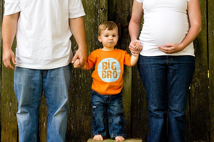 Customized BIG BRO Baby Bodysuit or Toddler Tee - Available in various colors and sizes