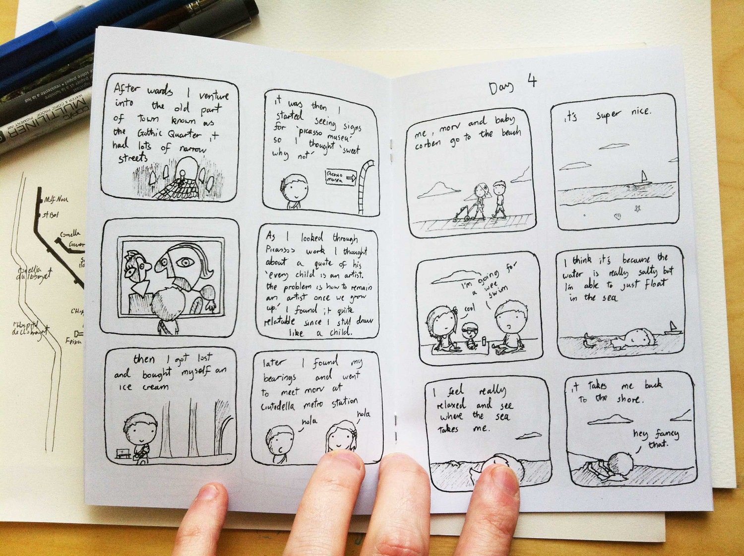 Nine Lines of Metro - an illustrated travelogue