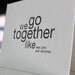 we go together like teen girls and vampires. letterpress card