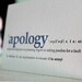 i'm sorry. letterpress definition card