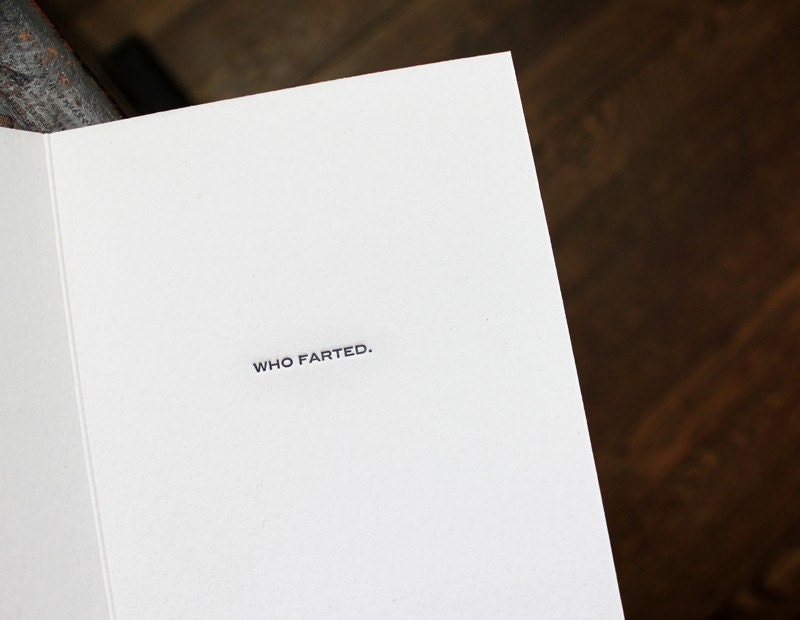 i'm the one. letterpress card