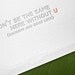 goodbye and good luck (without u) letterpress card