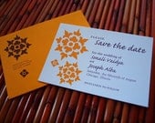 Marigolds Invitation Sample Package (Wedding card, Save the Date, RSVP, 2 Inserts)