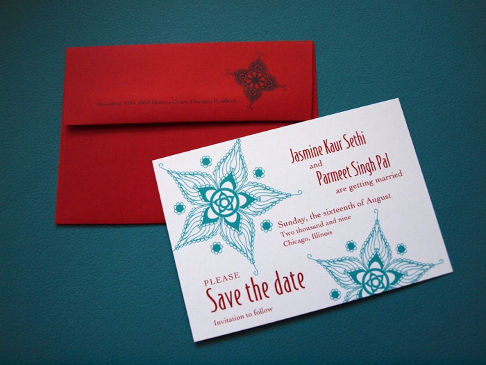 Starry Nights Invitation Sample Package (Wedding card, Save the Date, RSVP, 2 Inserts)