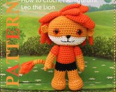 Instant Download PDF Crochet Pattern Leo the Lion - ENGLISH Instructions