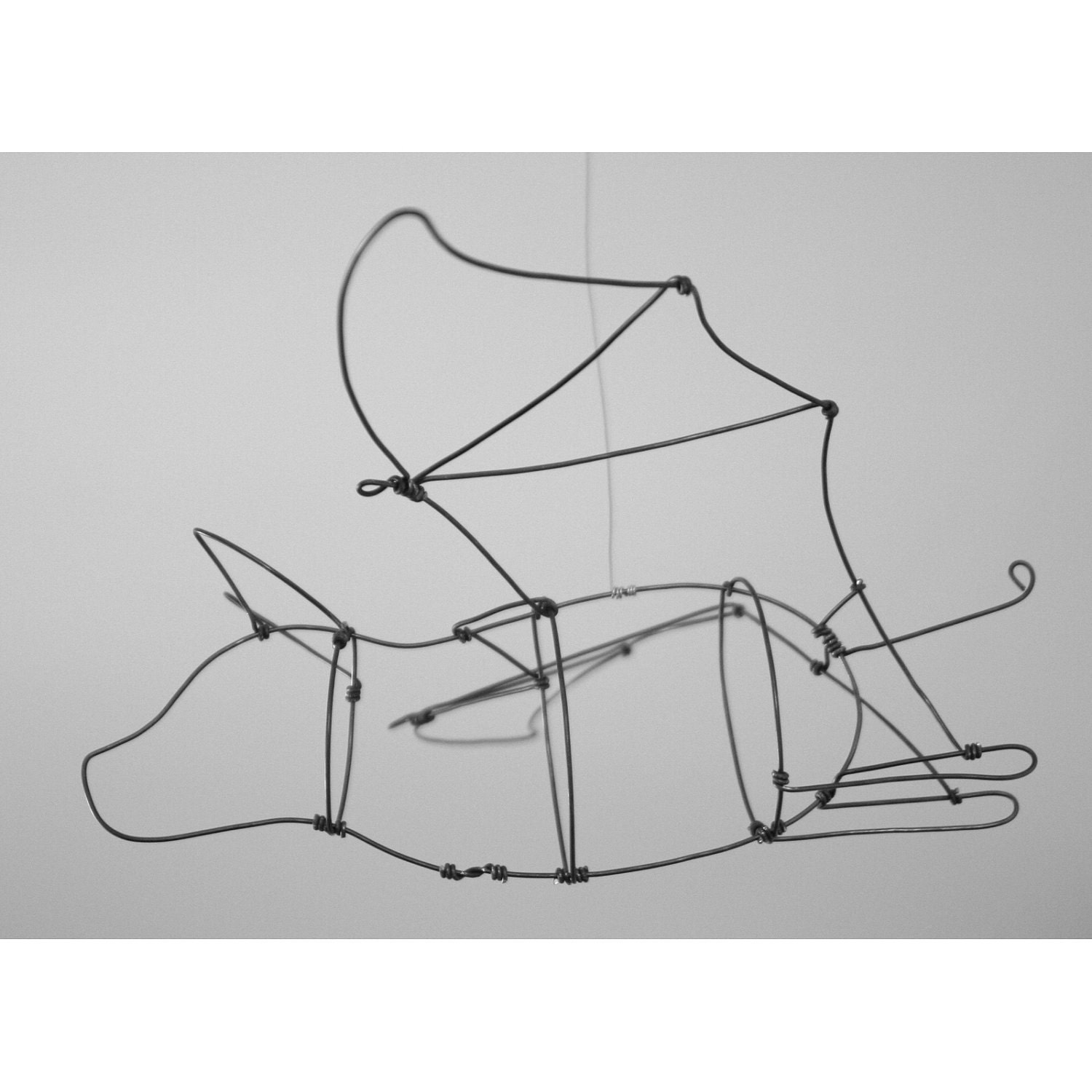 Large Bat (Wire Sculpture)