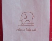 Baby Shower Party Favor Bags - Welcome Little One Elephant Il_170x135