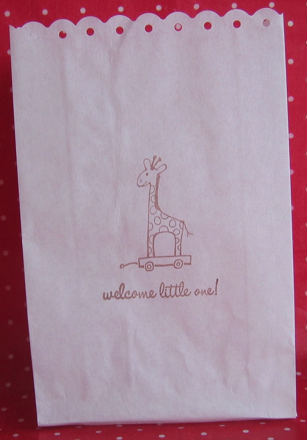 Baby Shower Party Favor Bags - Welcome Little One Giraffe Il_570xn
