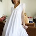 Peter pan collar Simply White Cotton Dress
