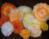 11 Assorted  HandmadePaper Flowers