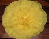 Huge Dandelion Yellow Paper Flower