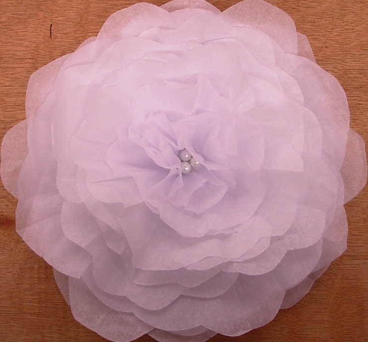 Huge Handmade White Paper Flower