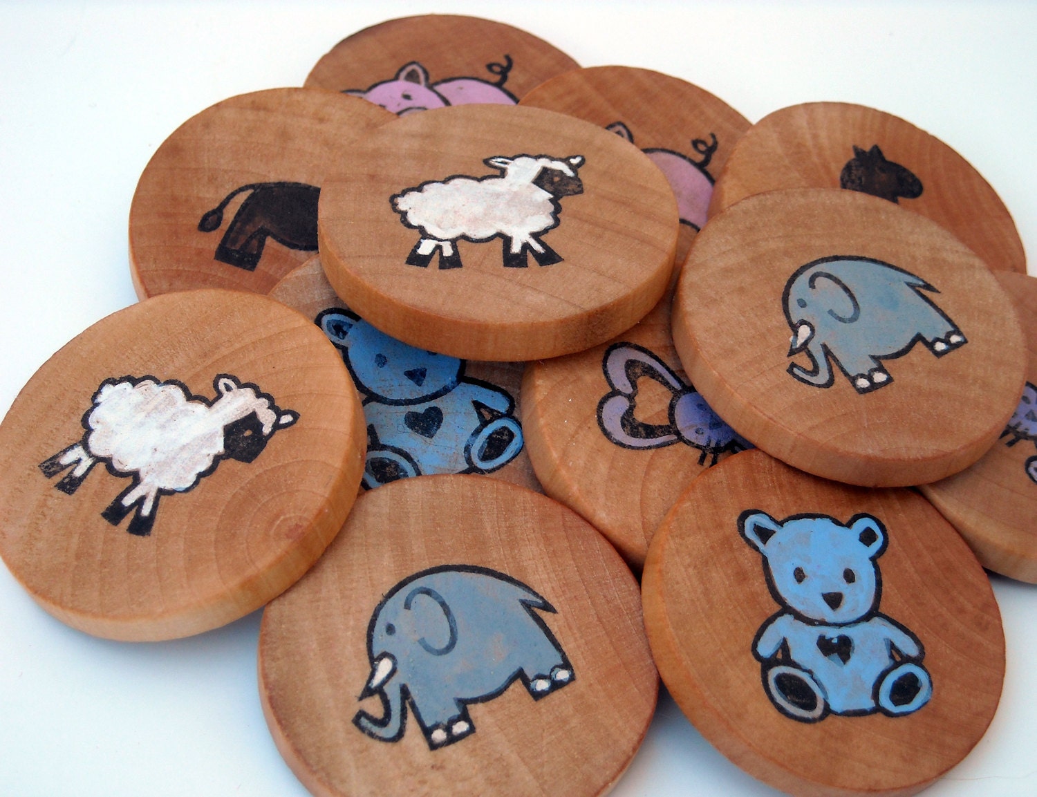 Wooden Memory Game - Animals