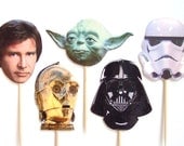 Star Wars Cupcake Toppers - Set of 50 Picks - You Choose Characters