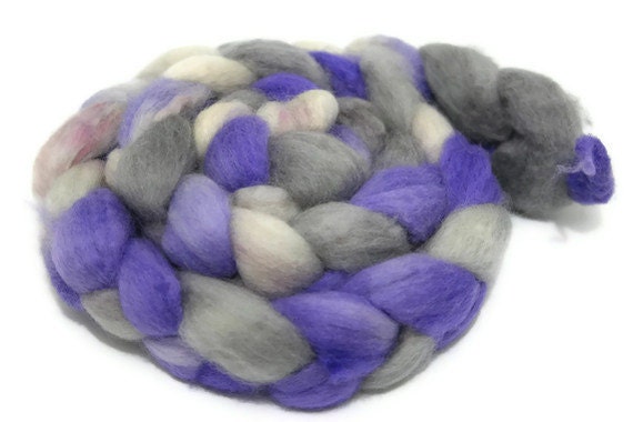 Lavender Pants - hand dyed superwash BFL roving