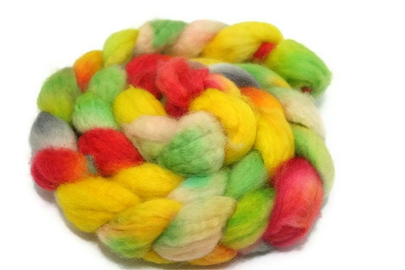 Jaipur - hand dyed superwash BFL roving