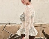 Peplum  Lace Top