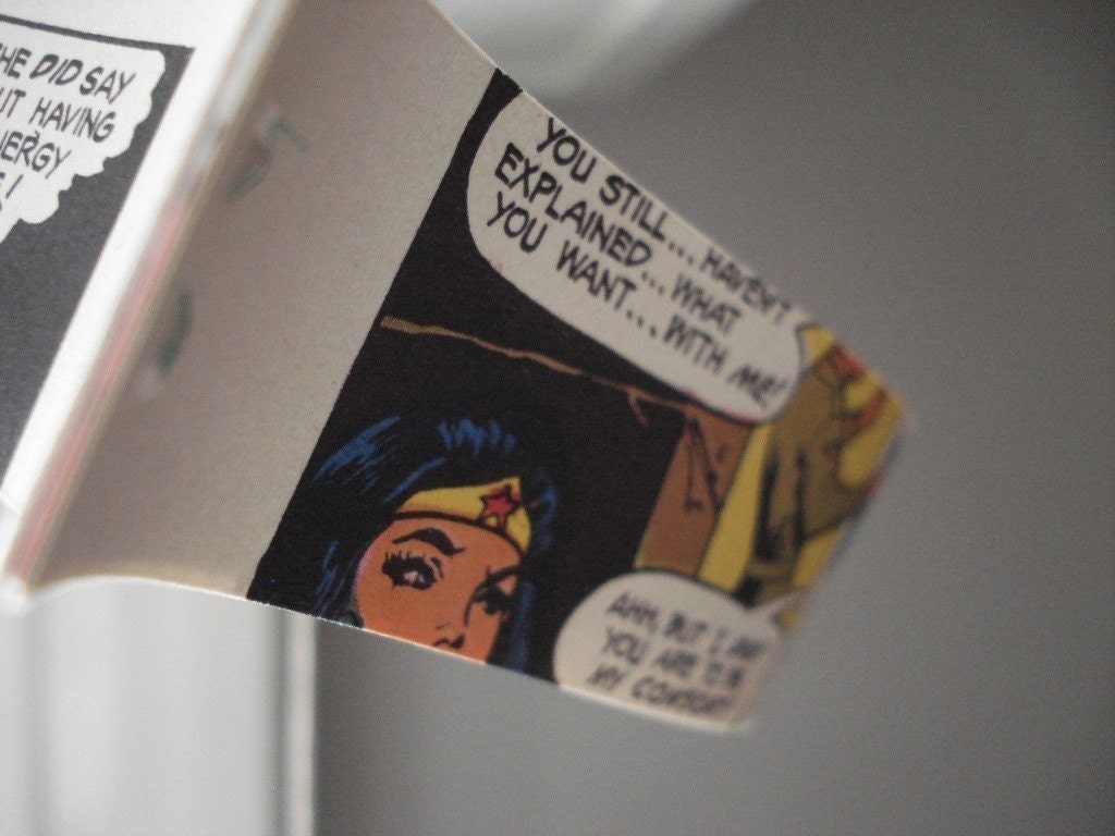 Recycled comic book hearts