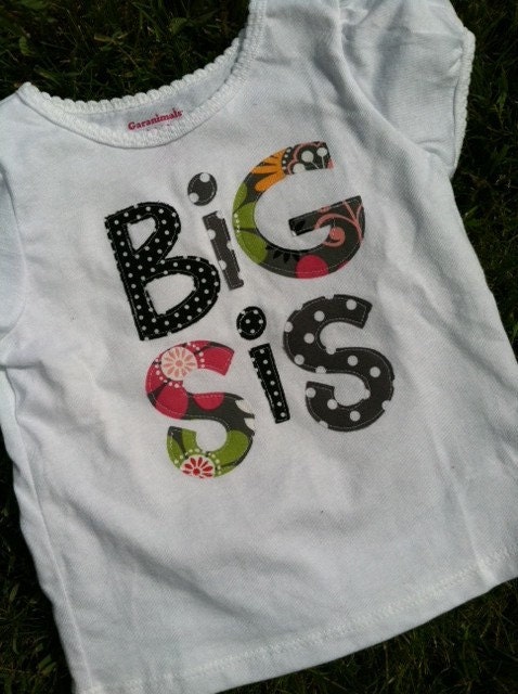 Big Sis shirt, made to match Lil Sis outfit