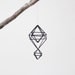 Himmeli Ornament no. 1 / Modern Hanging Mobile / Geometric Sculpture