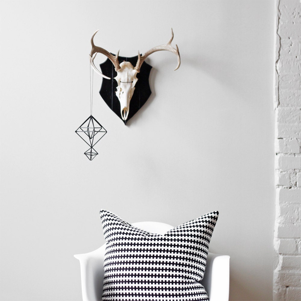Himmeli Ornament no. 1 / Modern Hanging Mobile / Geometric Sculpture