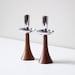 vintage candle holder set / danish modern decor