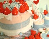 gorgeous felt food total tea party cake play set