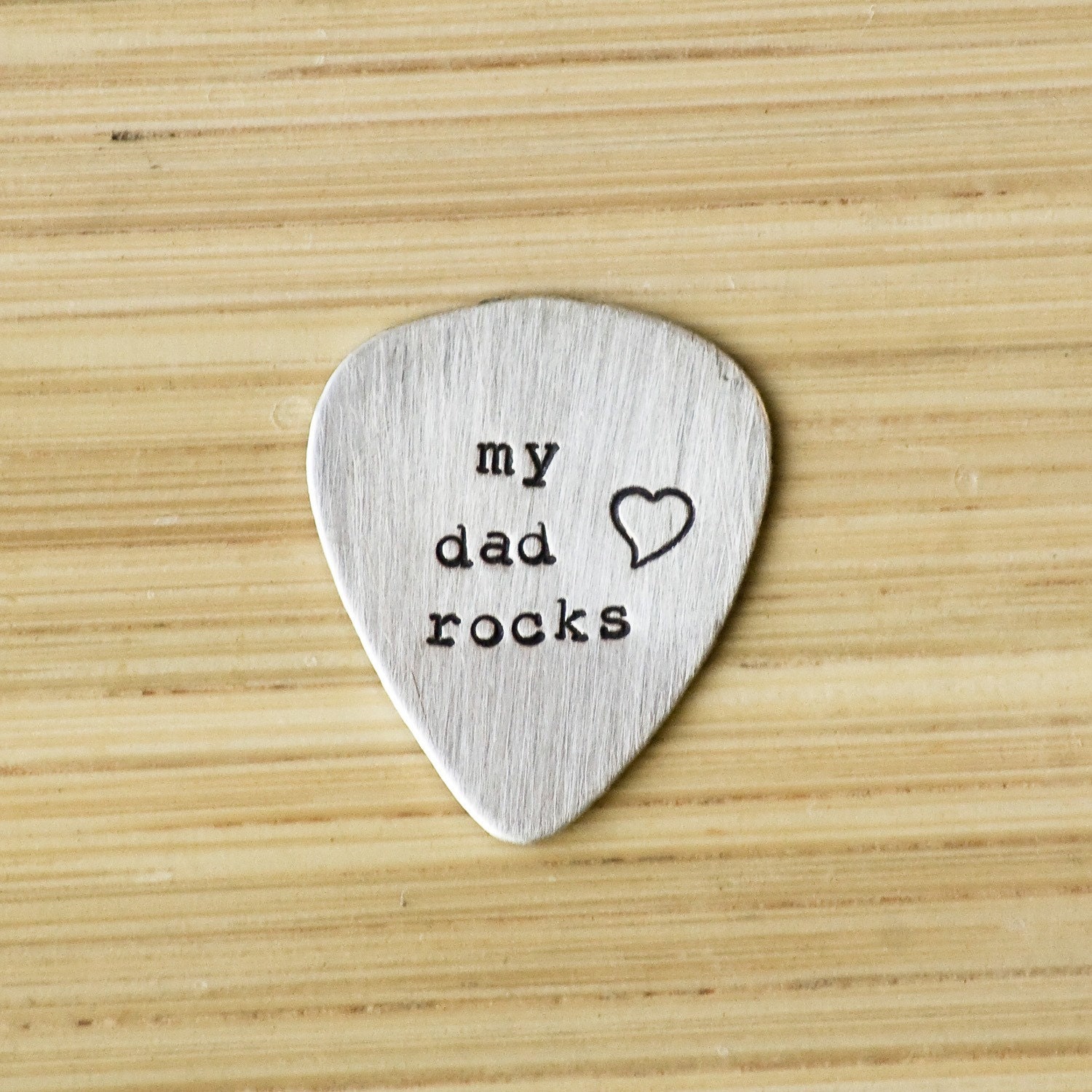Custom Guitar Pick with names, Sterling Silver personalized by Tag You're It Jewelry on Etsy