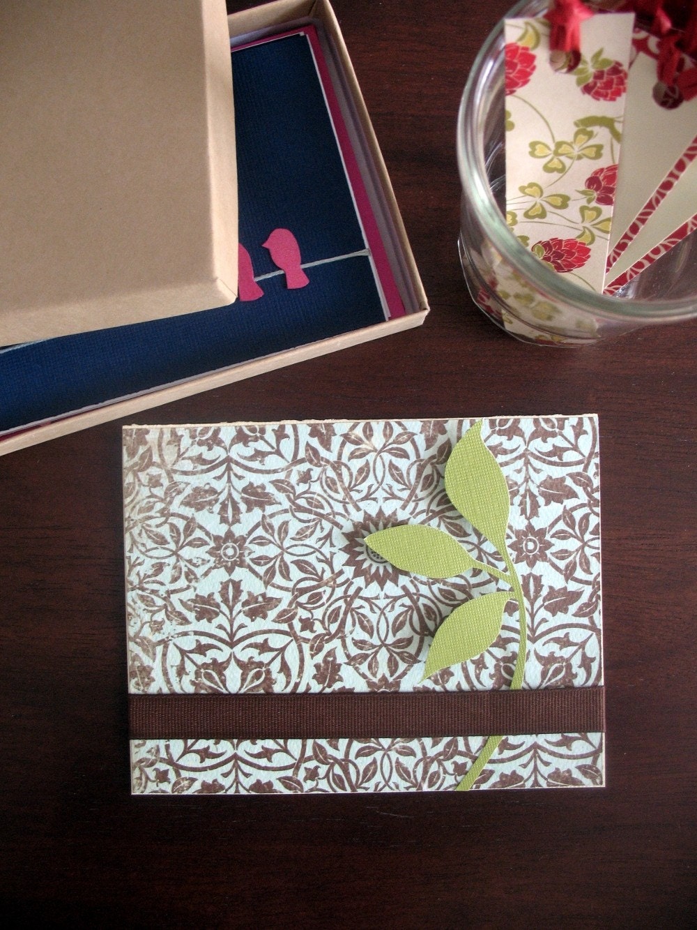 Birds on a Wire Note Cards - Boxed Set of 5