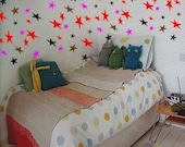Star decal-star wall sticker-60 piece star wall decor-kids room decals