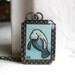Manatee Necklace, Hand Painted Pendant - Original Watercolor Art