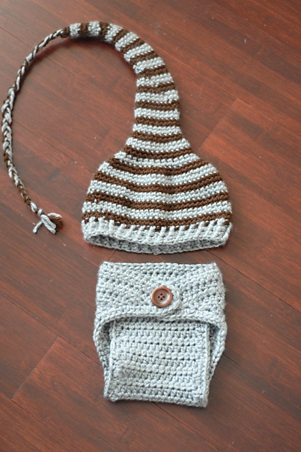 Night Night Cap and Adorable Diaper Cover Crochet Pattern Set (Permission to sell all finished products)