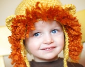 Lion Earflap Hat Crochet Pattern (Permission to sell all finished products)