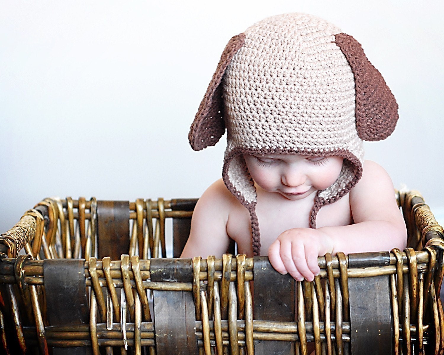 Doggy Earflap Crochet Hat Pattern (Permission to sell all finished products)