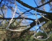 Sterling silver triangle earrings