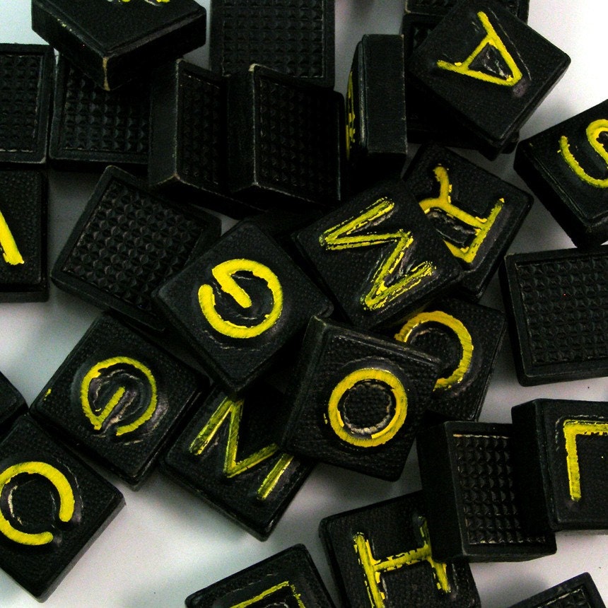 Small Vintage Game Letters - Bulk Lot