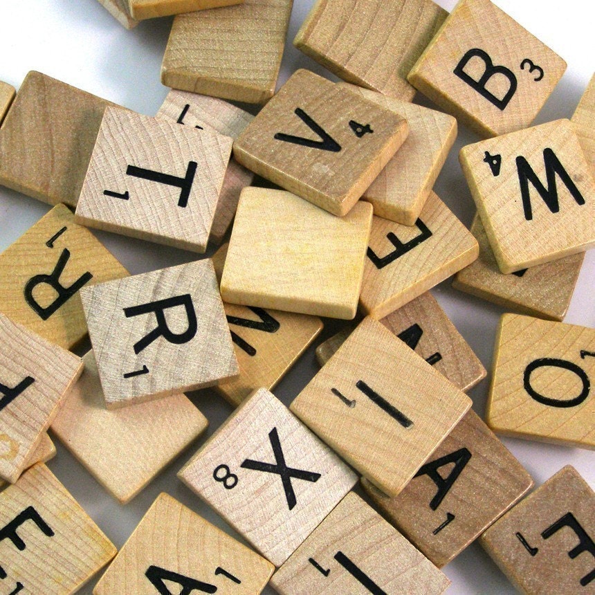 Scrabble Letters - Bulk Lot - 200 Letters