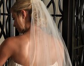 Veil with Pearl Edge - White, Diamond White, or Ivory