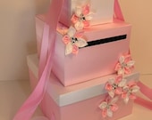 Light Pink Wedding Card Box Gift Card Box Money Box  Holder--Customize your color