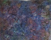Batik Beauty Tropical Flowers Leaves Handmade Pillow Island Colors