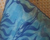 Coastal Seaside Decor Kelp Seaweed Handmade Pillow Decorative Accent