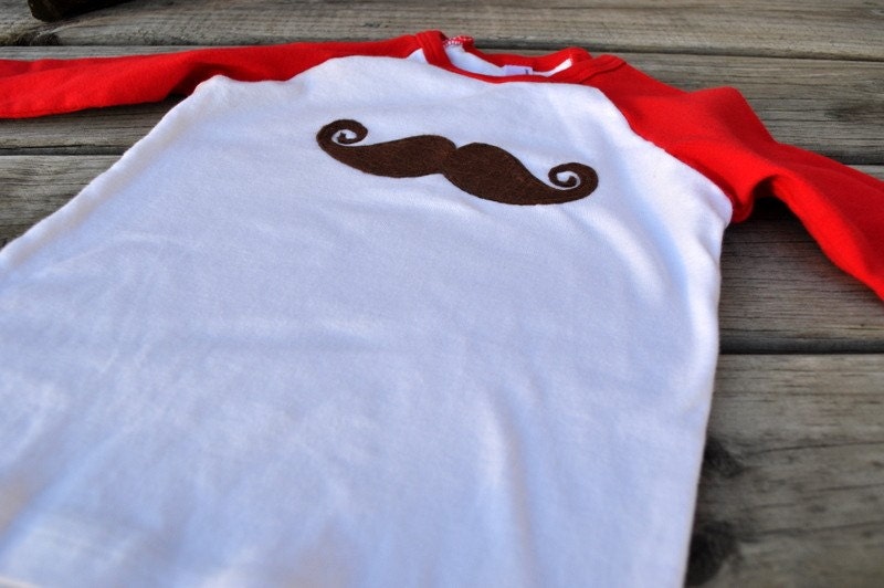 little man mustache tee or onesie
