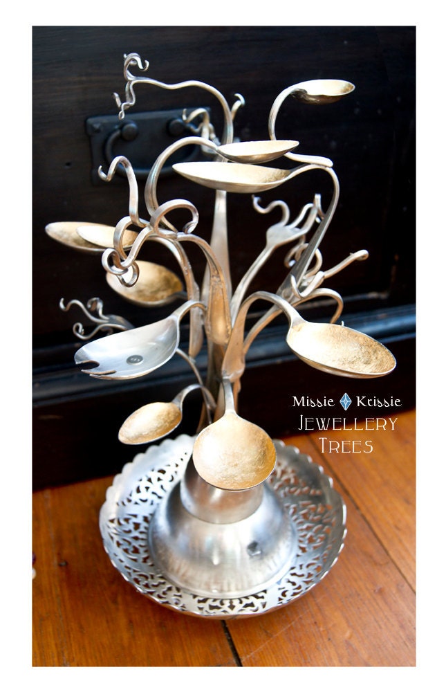 Jewellery Tree No.9... Original Recycled Silverware Stunning, Please Have A Look