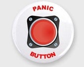 Panic Button Pin Back Badge