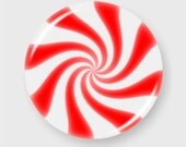 Peppermint Candy Small Pin Back Button Badge