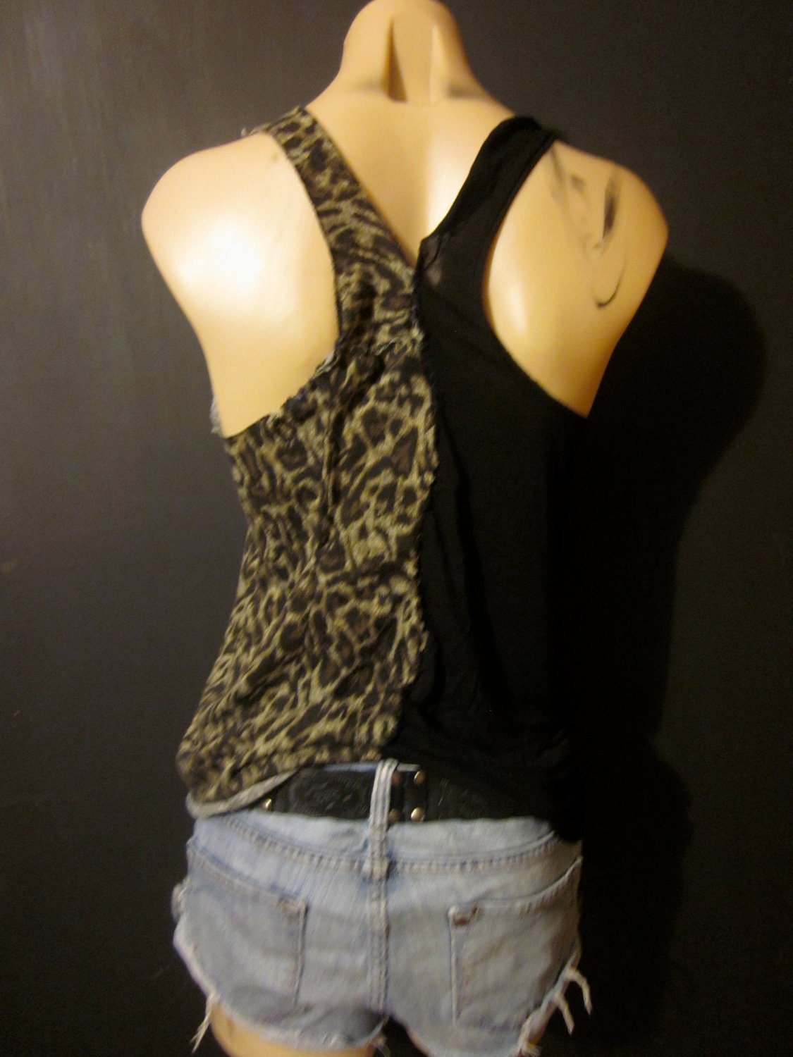 raw cheetah racerback tank