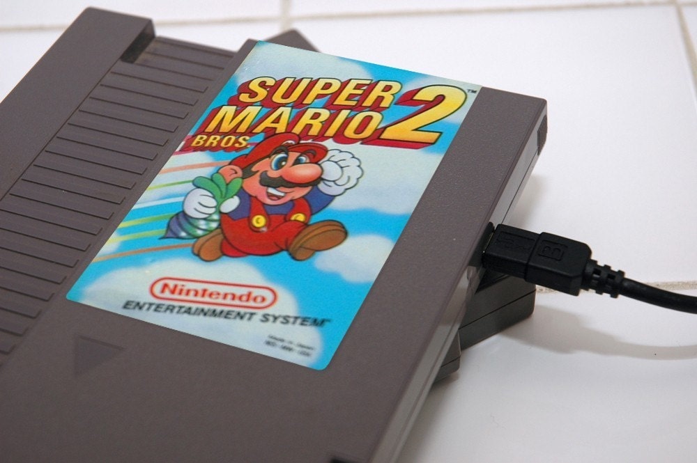 NES Hard Drive - Super Mario Bros. 2 - 500GB USB 3.0