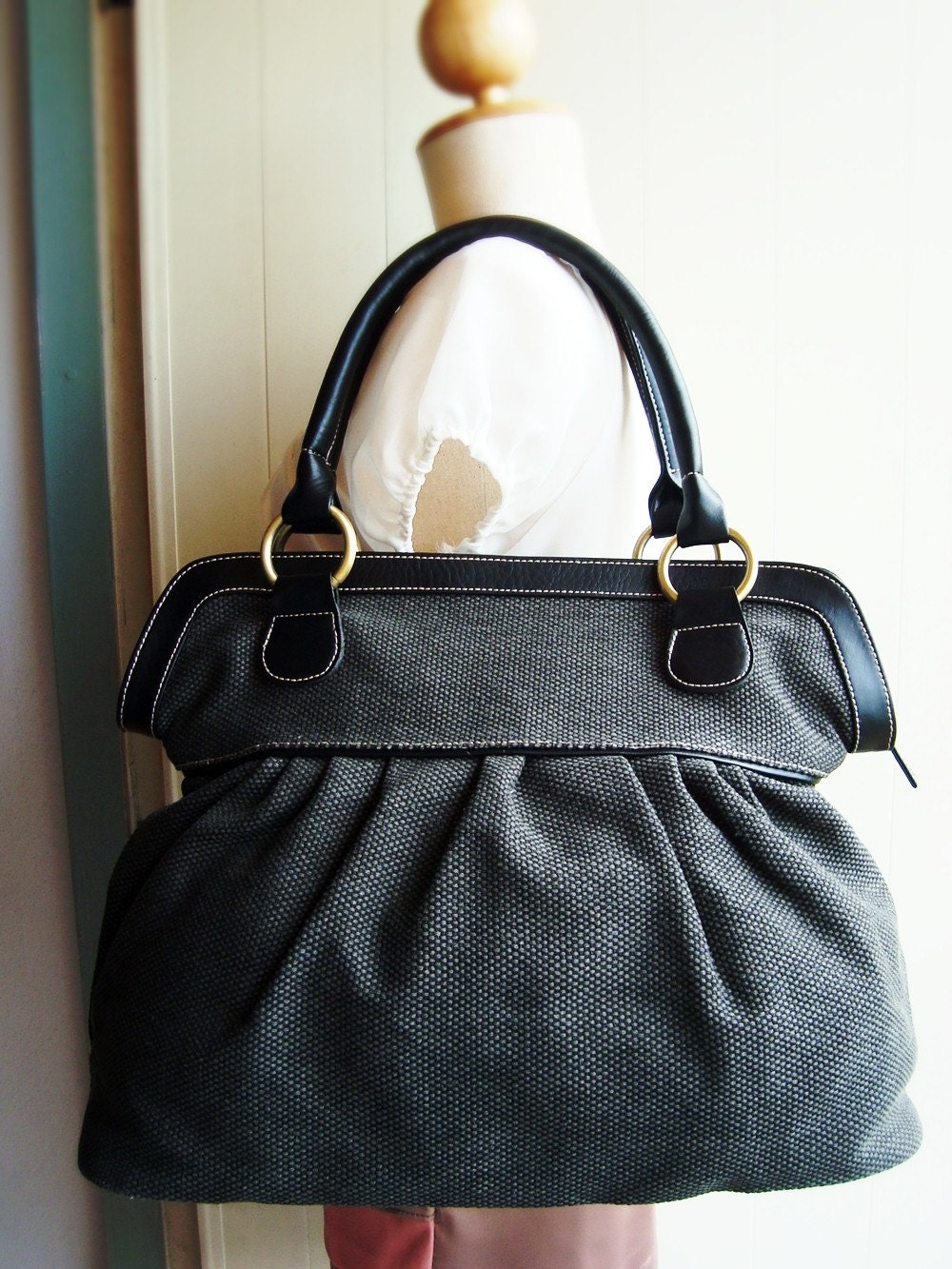 Black Handbags, Diaper bag, Tote bags, Women handbag, Travel bag, School bag
