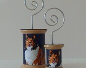 FREE SHIPPING - Collie/Sheltie on Navy - Cool Spools