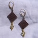 Handwoven Faceted Crystal Drop Earrings
